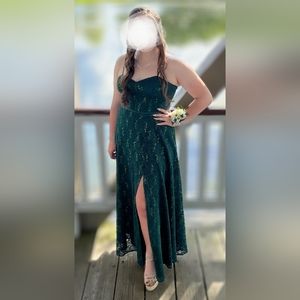 Jules & Cleo prom dress, green, size 14
